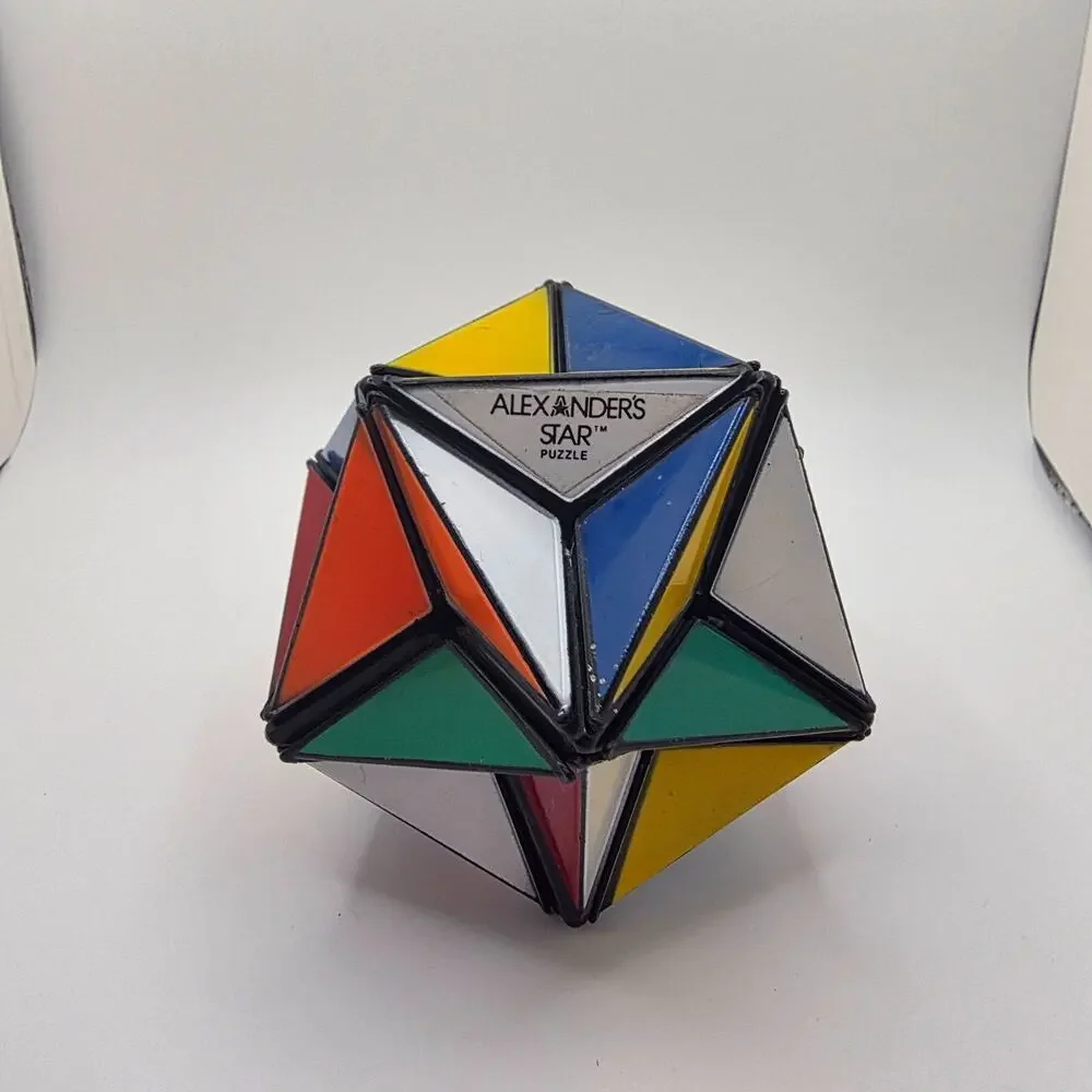 Vintage Alexander's Star Puzzle Twist IQ Brain Teaser Geometric Puzzle Toy